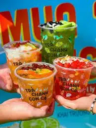 Hình ảnh trà chanh khổng lồ con cá