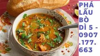 Hình ảnh Combo phá lâu bò big -2 ổ bánh mì - ly trà tắc