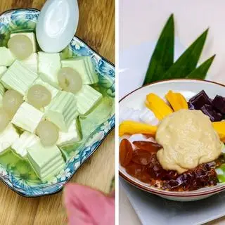 Hình ảnh Combo chè khúc bạch - chè sầu xay