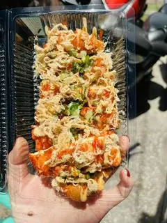 Hình ảnh ( NHIỀU BÁNH MÌ )bánh mì nướng muối ớt sốt phô mai, chà bong 