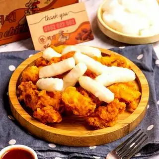 Hình ảnh Gà popcorn sốt kem