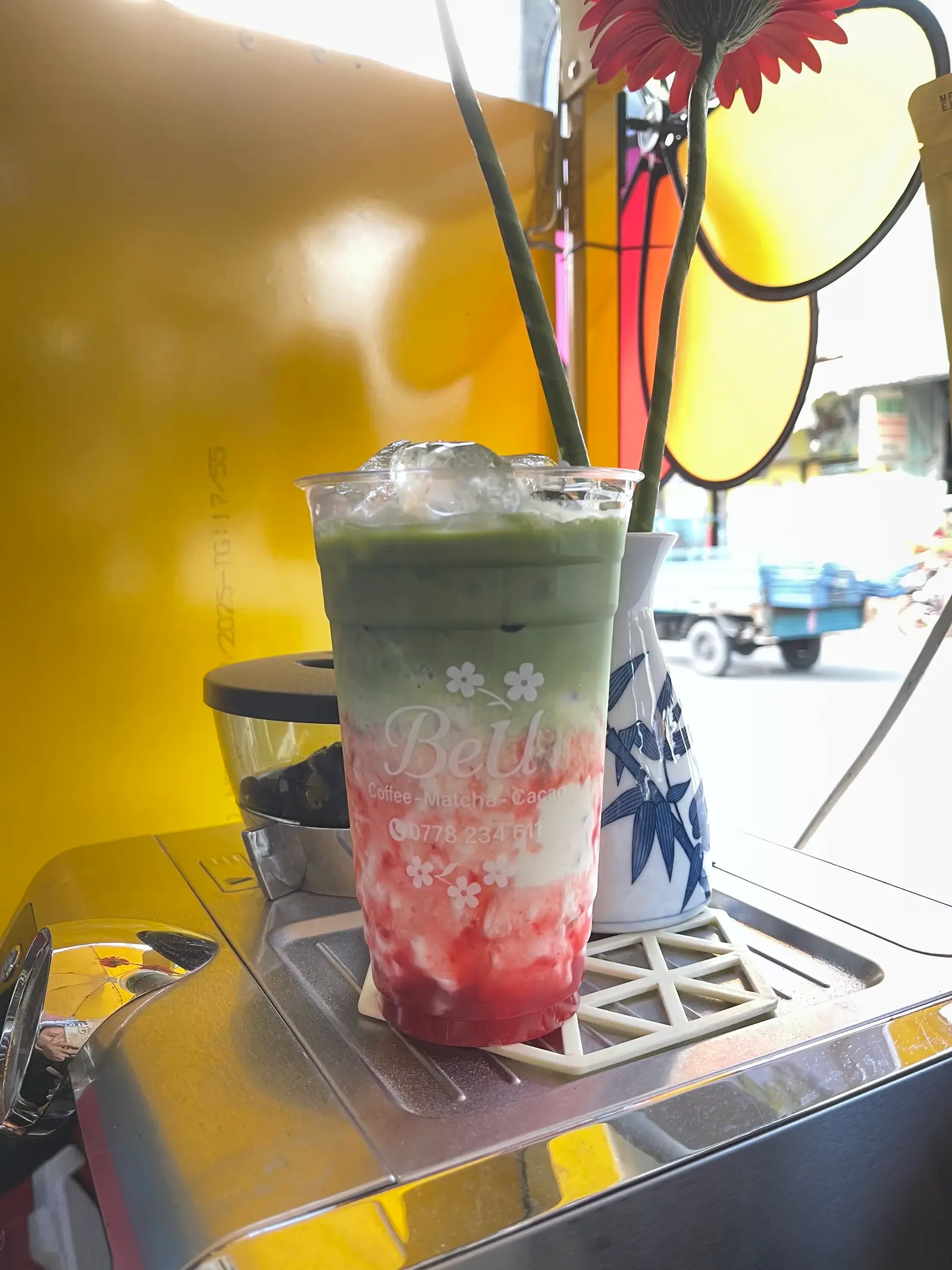 Hình ảnh Matcha Latte Dâu 