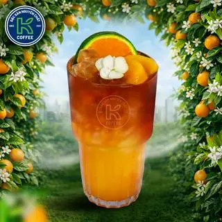 Hình ảnh Trà Cascara Cam Đào (New)