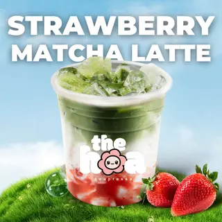 Hình ảnh Matcha Latte Dâu Tây