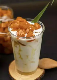 Hình ảnh Sữa Tươi Thốt Nốt Rim Đường Thốt Nốt
