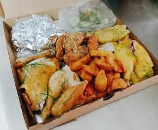 Hình ảnh Mẹt gà 6 món đặc sắc (xôi chiên) (3-4 người ăn)