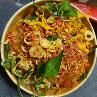 Hình ảnh bánh trán trộn mỡ hành 