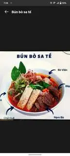 Hình ảnh Bún bò sa tế