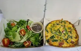 Hình ảnh (V) Braised chickpeas spinach eggs frittata