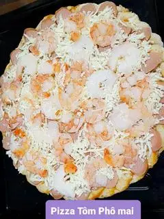 Hình ảnh Pizza Tôm Xúc xích size 24cm