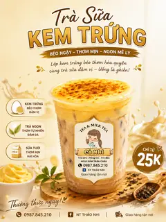 Hình ảnh Trà sữa kem trứng