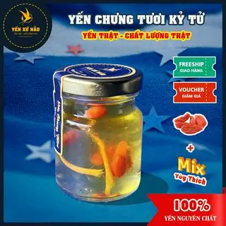 Hình ảnh Yến chưng tươi kỷ tử