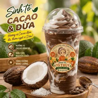 Hình ảnh Sinh tố cacao dừa