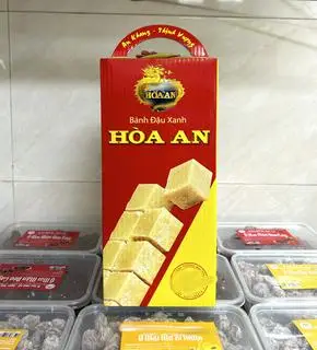 Hình ảnh Bánh đậu xanh Hoà An hộp 1kg