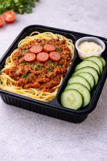 Hình ảnh Mì Ý xúc xích thịt bằm