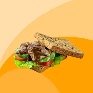 Hình ảnh Sandwich nhân bò sốt tiêu