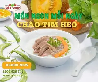 Hình ảnh cháo tim heo 