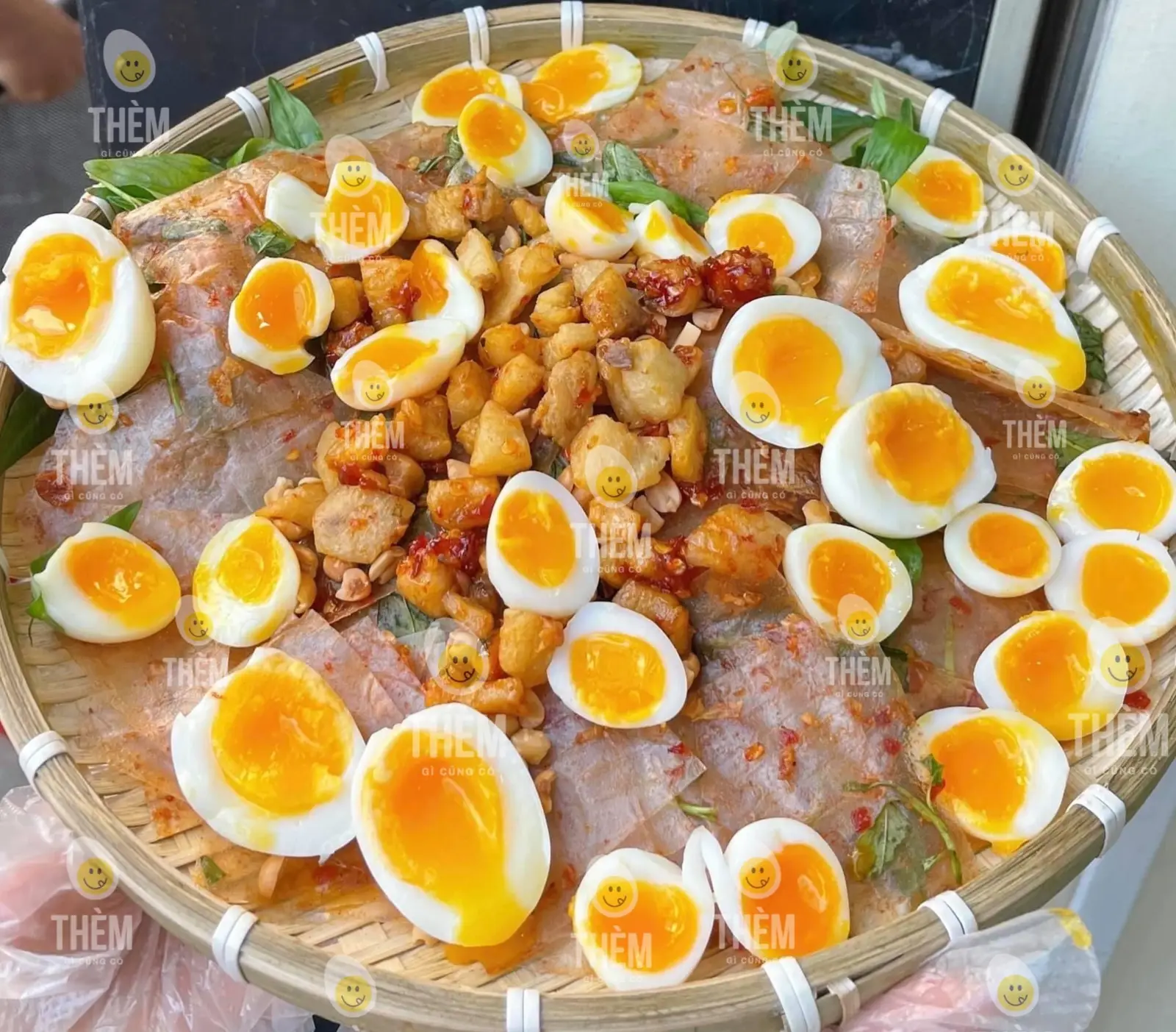 Hình ảnh Bánh Tráng Sa Tế Tóp Mỡ Trứng Lòng Đào ( Phần Đặc Biệt)