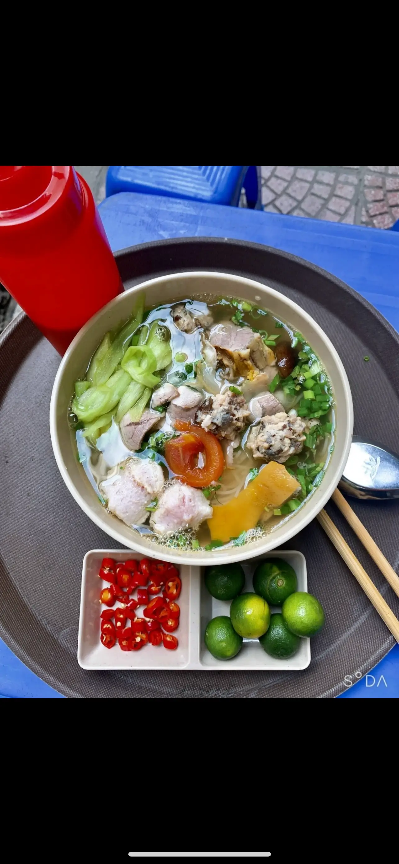 Hình ảnh Mì Thịt Mọc Dọc Mùng