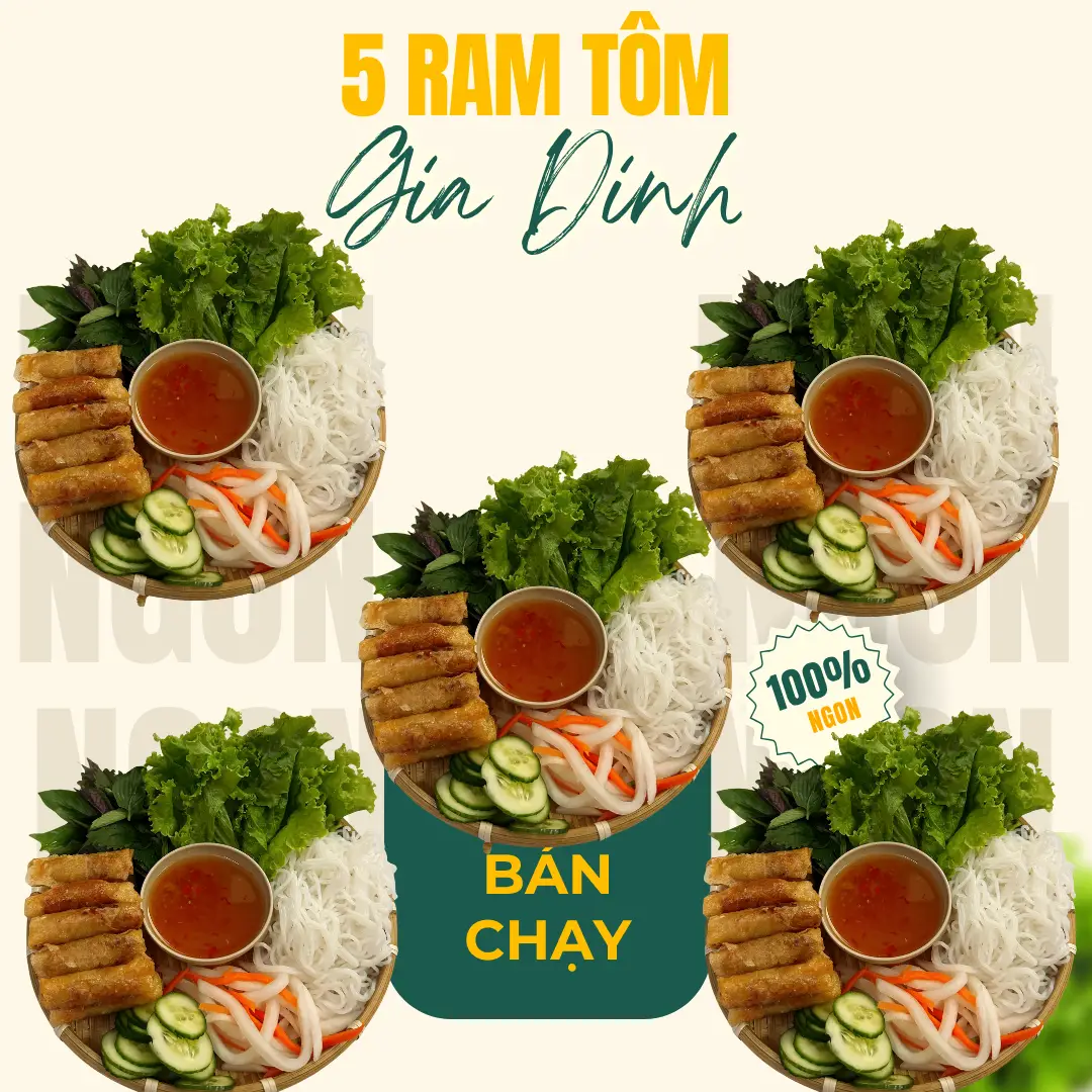 Hình ảnh Combo Gia Đình 5 Chả Ram Tôm