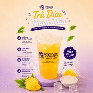 Hình ảnh Trà Dứa Thạch Dừa