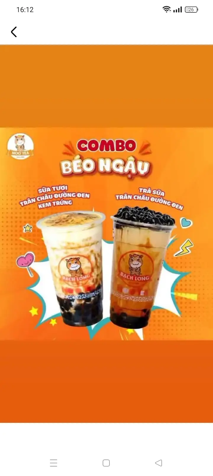 Hình ảnh Trà sữa olong mật kem dừa nướng