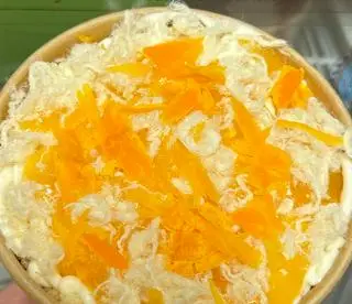 Hình ảnh Bánh bông lan trứng muối size x2 nhiều full topping + tặng bánh kem socola 
