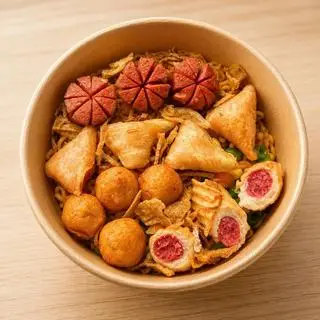 Hình ảnh Mì trộn indomie ngập viên