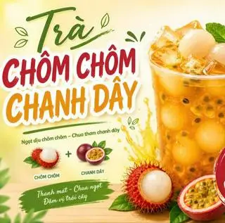 Hình ảnh Trà chôm chôm chanh dây