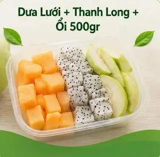 Hình ảnh Dưa Lưới + Thanh Long + Ổi 500gr