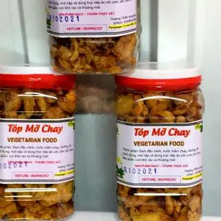 Hình ảnh Tóp mỡ rim chay ăn liền- hũ 130 gram 