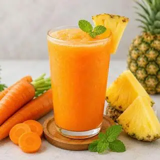 Hình ảnh Nước ép Thơm mix Cà rốt nguyên chất 100%