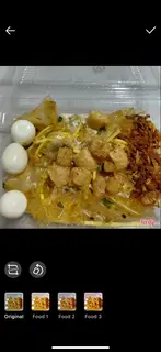Hình ảnh Bánh Tráng Cắt Sợi Trộn Tóp Mỡ + Khô Bò Vụn