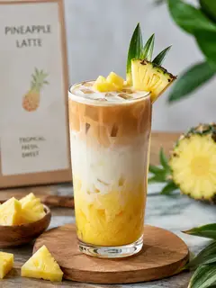 Hình ảnh Latte dứa