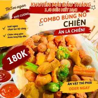 Hình ảnh Combo Thập Cẩm BÙNG NỔ Tặng Thêm 2 ly Trà Tắc+đậu bắp+dưa leo+ tương ( đặc biệt sa tế tỏi siêu cay)