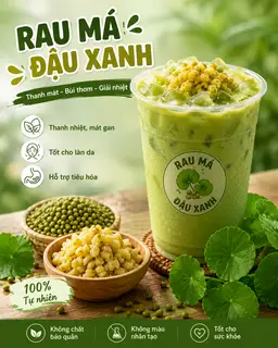 Hình ảnh Rau má đậu xanh