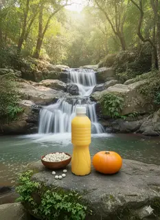 Hình ảnh Sữa bí đỏ - hạt sen nhà làm 
