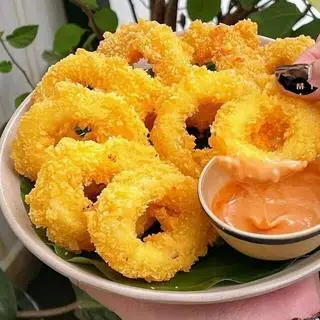Hình ảnh Combo mực vòng chiên giòn