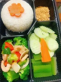 Hình ảnh Cơm chay gạo tám suất đầy đủ