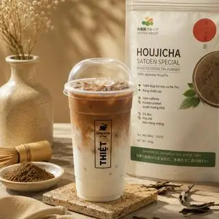 Hình ảnh Houjicha latte