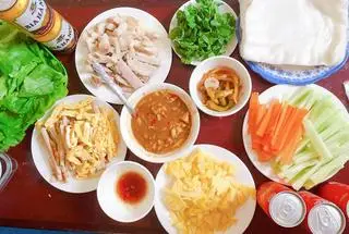 Hình ảnh Bánh Tráng Cuốn Thịt Heo Luộc 