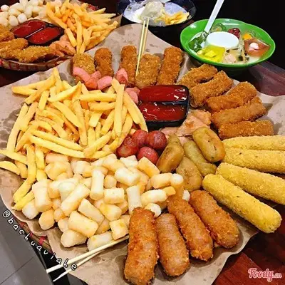 Hình ảnh sale mẹt ăn vặt 30 viên chiên