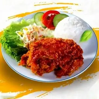 Hình ảnh Gà chiên cay nóng