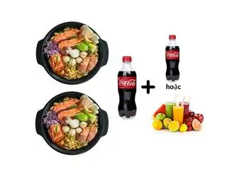 Hình ảnh combo2 ( Mỳ bò+Mỳ hải sản+1coca tặng kèm 1coca)