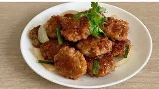 Hình ảnh CƠM THỊT VIÊN CHIÊN RIM NƯỚC MẮM