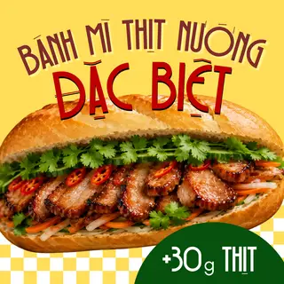 Hình ảnh Bánh Mì Thịt Nướng Đặc Biệt