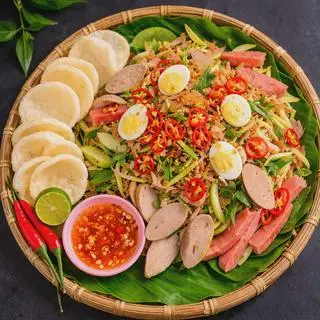 Hình ảnh Tré trộn tỏi ớt rau răm siêu to+2 bánh phồng