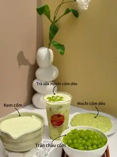 Hình ảnh Trà sữa mochi cốm dẻo