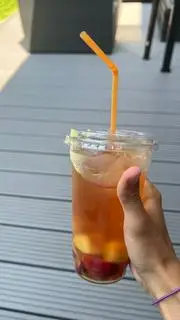 Hình ảnh Trà đào tươi ngon 복숭아 차 FRESH