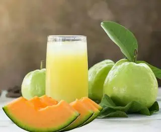 Hình ảnh Nước ép dưa lưới ổi